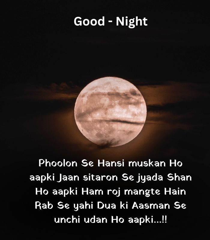Good Night Shayari In English 