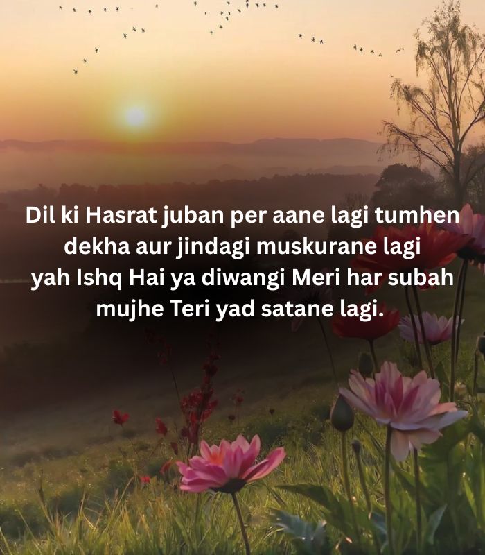 Good morning shayari in English 