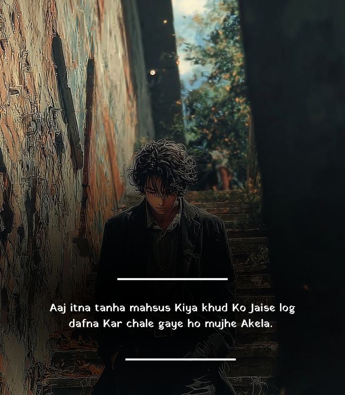 Alone Sad Shayari In English 2 line