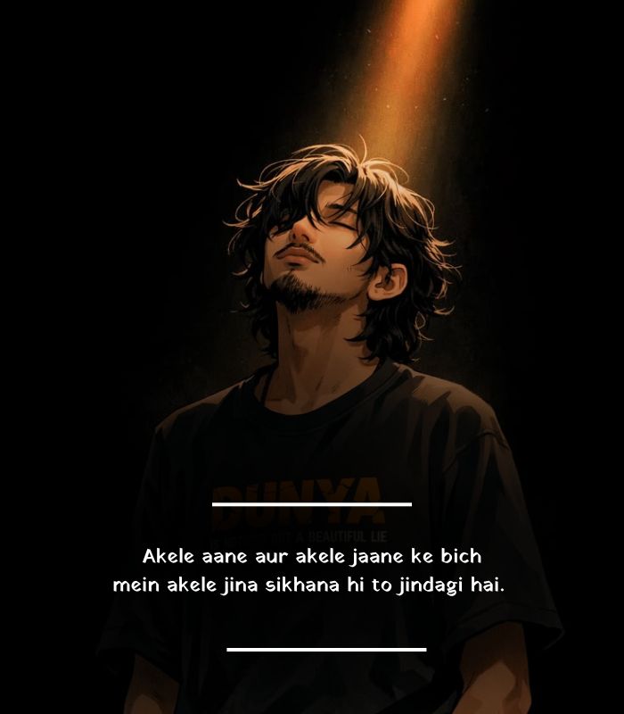 Alone Shayari 2 Lines in English