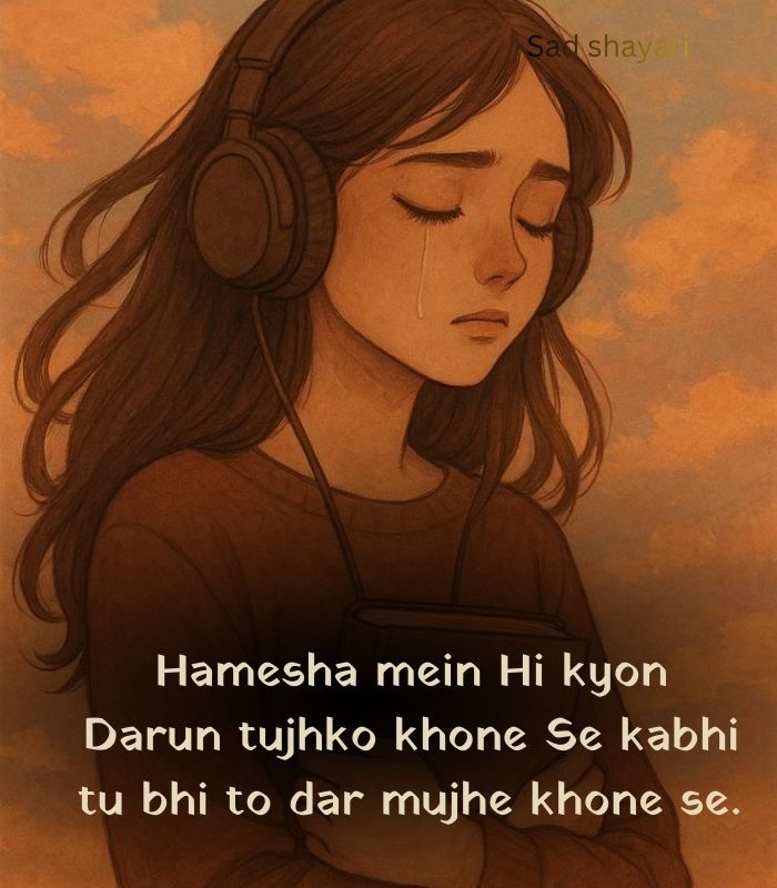 Sad shayari in roman english for girl