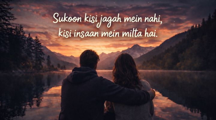 Sukoon Shayari in English 2 lines