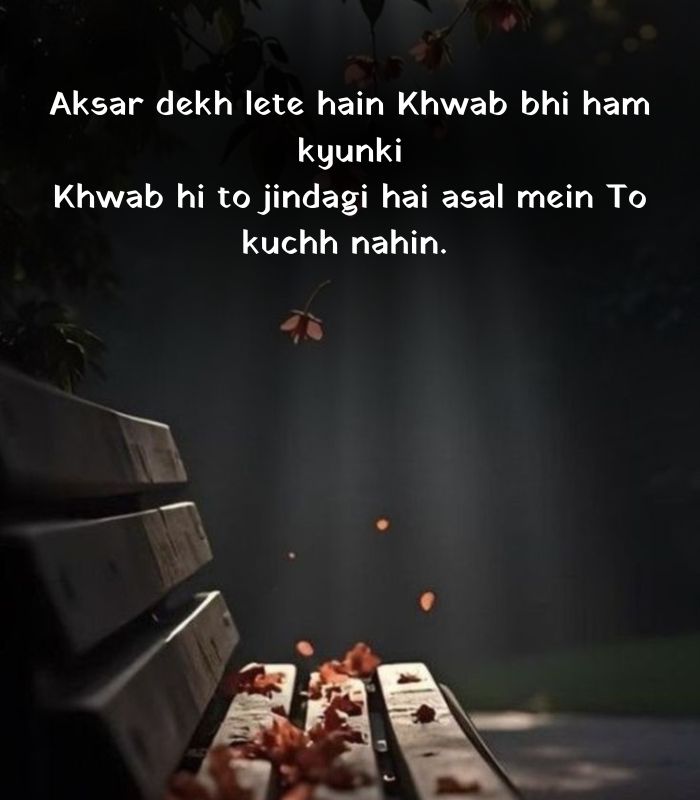 Zindagi shayari in english 2 line