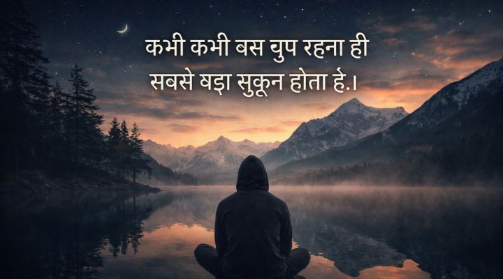 Sukoon Shayari In English