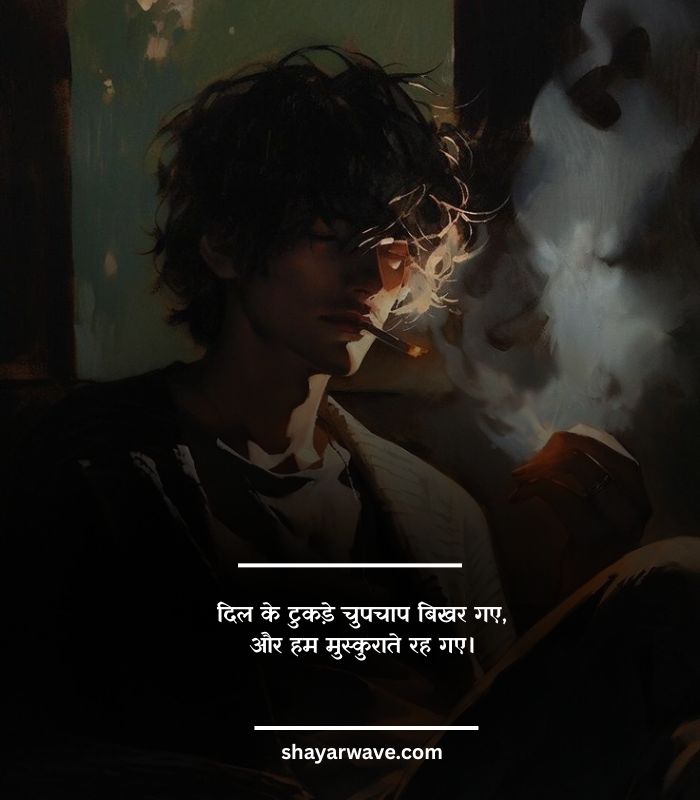 Broken Heart Silent Pain Shayari