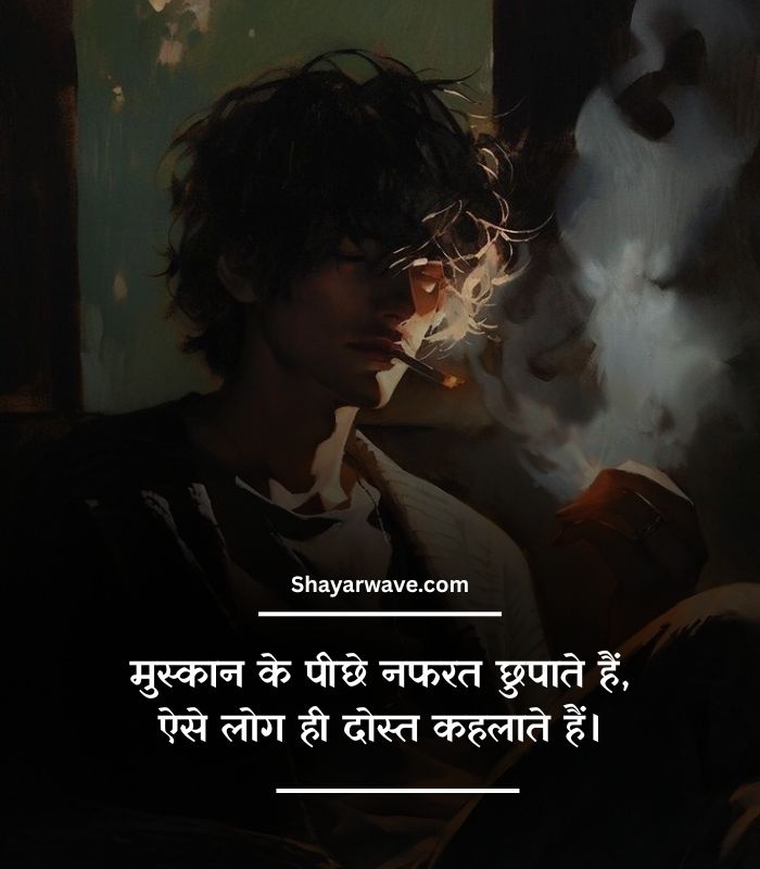 Fake friends shayari 2 line in hindi