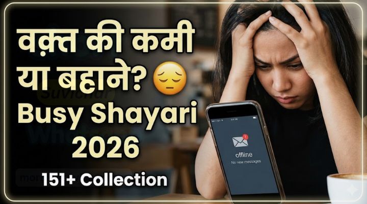 Busy Shayari in hindi 2026
